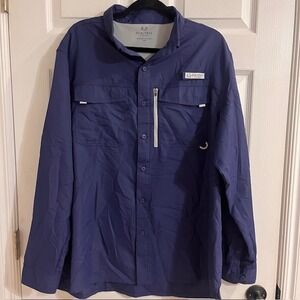 Realtree Fishing Shirt Vented UPF Button Down Long Sleeve‎ XL